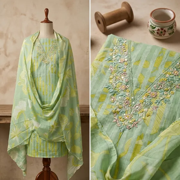 Mint_Green_Cotton_Printed_Unstitched_Suit_Set_For_Women