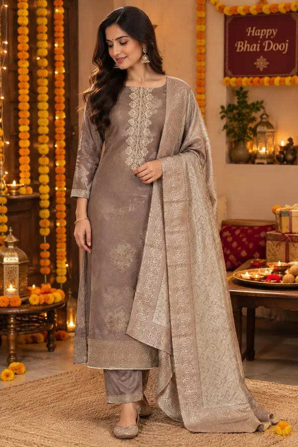 Kanjivaram_Unstitched_Suit_Set_For_Women