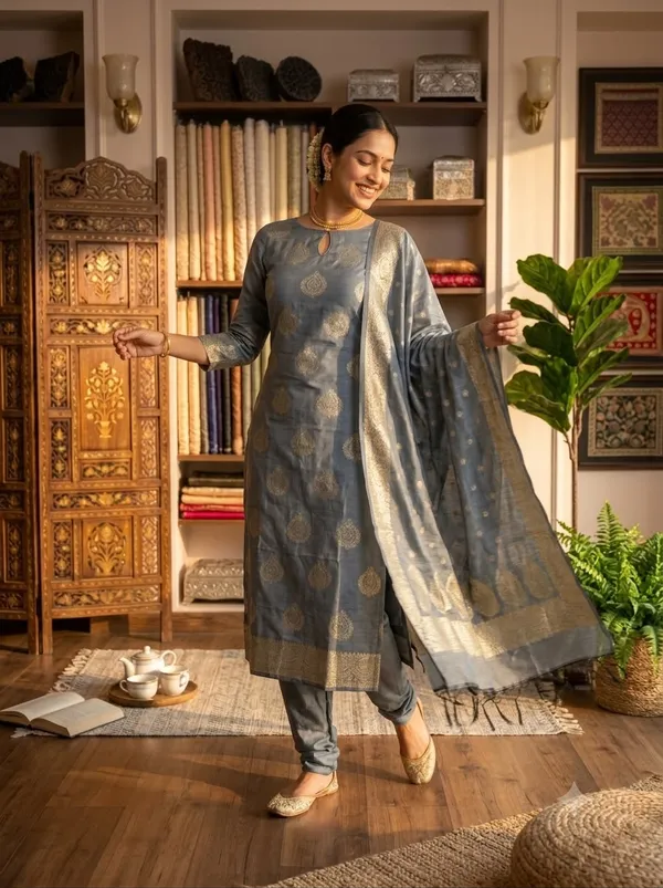 Kattan_Silk_Unstitched_Suit_Set_For_Women