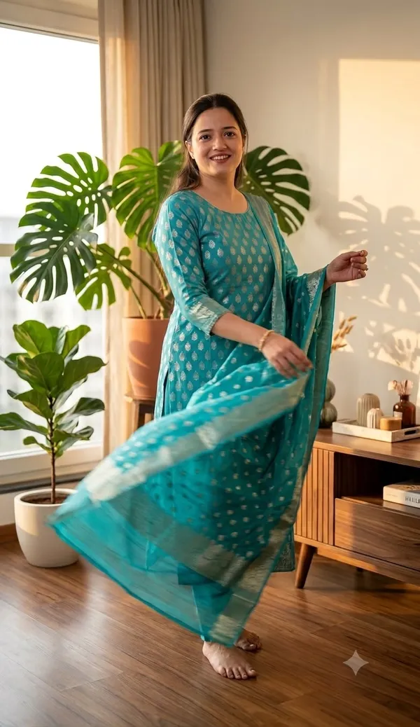 Organza_Silk_Unstitched_Suit_Set_For_Women