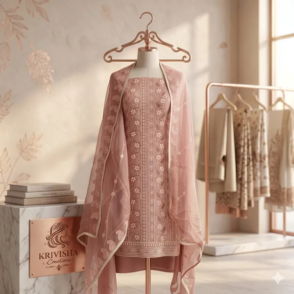 Pink_Georgette_Embroidered_Unstitched_Suit_Set_For_Women