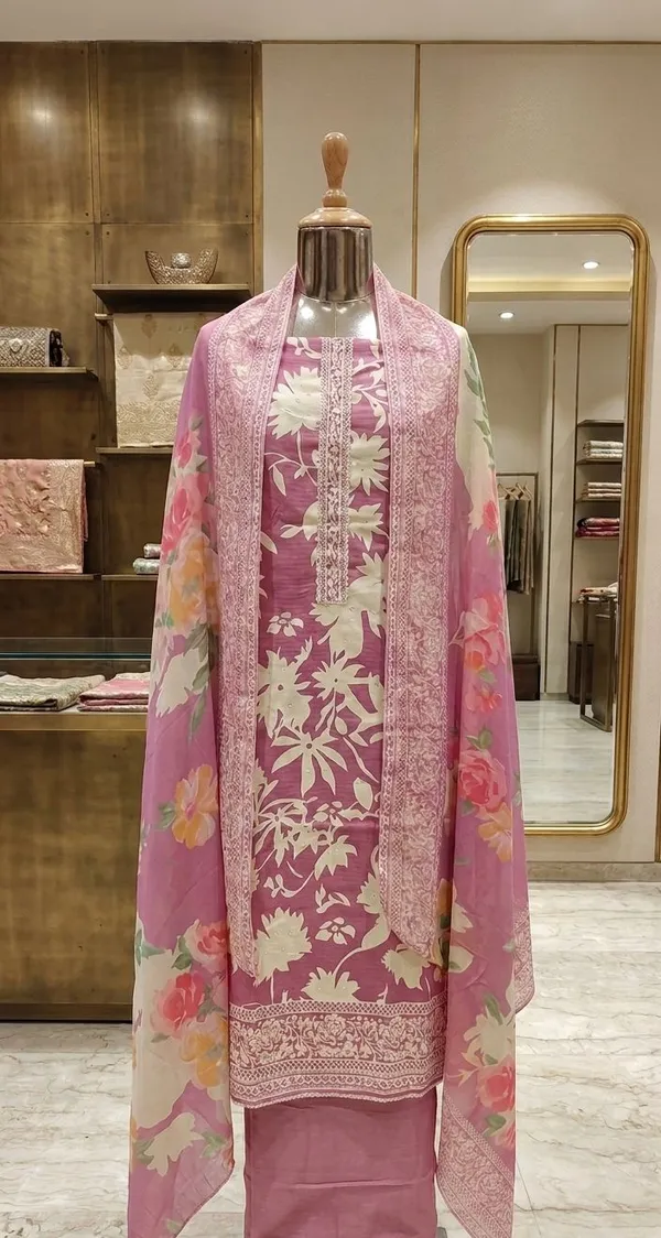 Pink_Jam_Cotton_Floral_Print_Unstitched_Suit_Set_For_Women