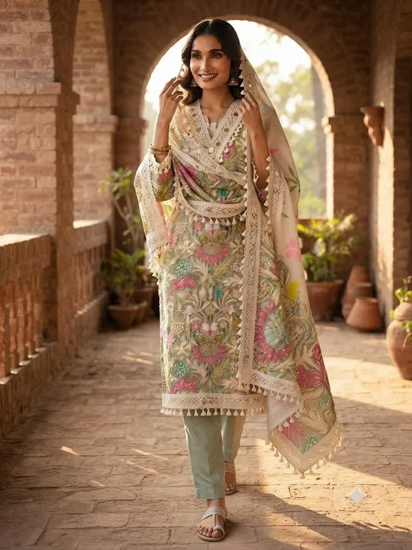 White_Cotton_Floral_Embroidered_Unstitched_Suit_For_Women
