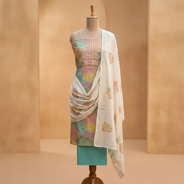 Multi-Colour_Cotton_Floral_Print_Unstitched_Suit_Set_For_Women