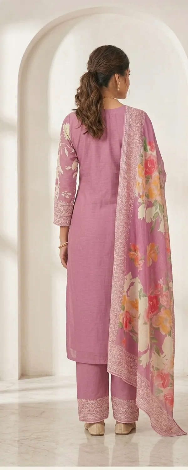 Pink_Jam_Cotton_Floral_Print_Unstitched_Suit_Set_For_Women