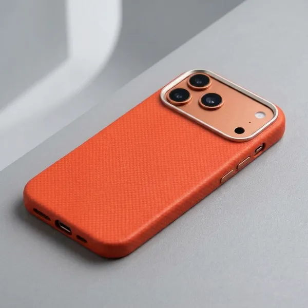 Orange_Pu_Leather_And_Tpu_Mobile_Back_Cover_Iphone_17_Pro_Max
