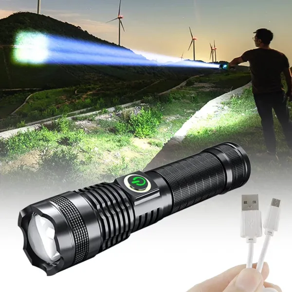 376_Torch,_High_Power_Rechargeable_LED_Torch_Light,_Long_Range_Flashlight_8_Hours_Torch_Emergency_Light_