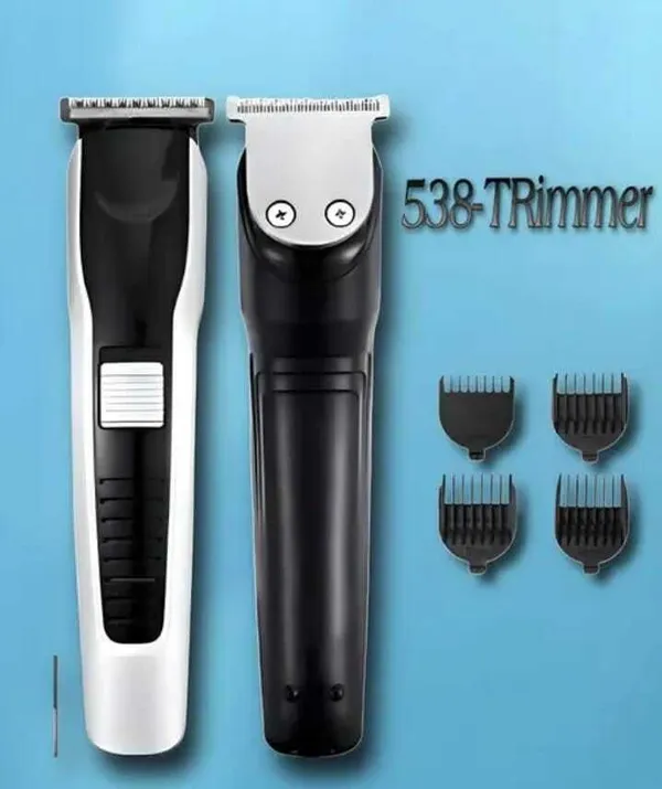 538_Trending_Professional_Rechargeable_Hair_Clipper_FNHG__Shaver_For_Men_(Black,_Silver)