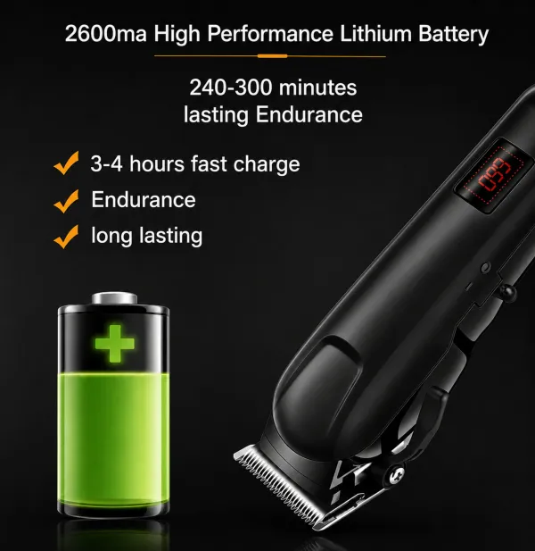 798_Rechargeable_Hair_&_Beard_Trimmer_|_Precision_Carbon_Steel_Trimmer_240_min__Runtime_4_Length_Settings_(Black)