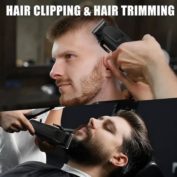 798_Rechargeable_Hair_&_Beard_Trimmer_|_Precision_Carbon_Steel_Trimmer_240_min__Runtime_5_Length_Settings_(Black)