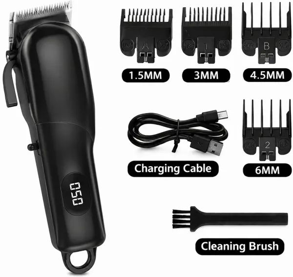 Professional_Hair_Clipper_for_Men_|_Cordless_Beard_Trimmer_LED_Display_Trimmer_240_min__Runtime_5_Length_Settings_(Black)