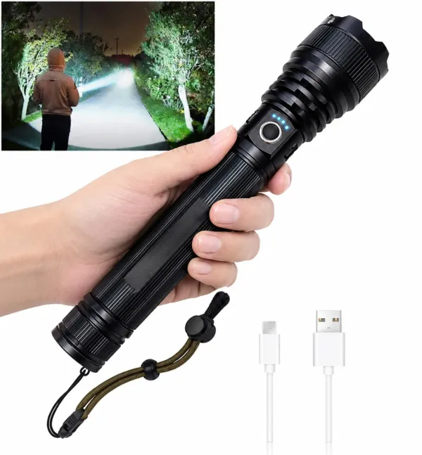 Rechargeable_High_Power_LED_Flashlight_with_Zoom_Focus,_USB_Type-C_Charging_&_Long_Range_Beam