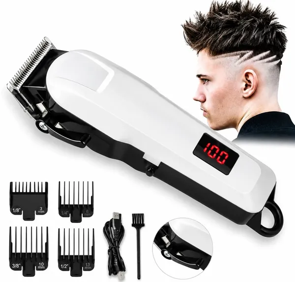 809_New_Professional_Corded_Heavy_duty_hair_shaver_Trimmer_120_min__Runtime_4_Length_Settings