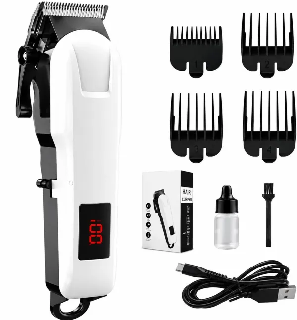 809_New_Professional_Corded_Heavy_duty_hair_shaver_Trimmer_120_min__Runtime_4_Length_Settings