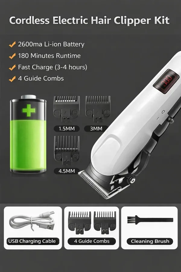 MaxTop_809_Rechargeable_Professional_Hair_Clipper_Beard_
