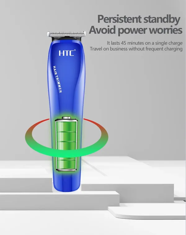 At_528_Blue_Rechargeable_Cordless_Stainless_Steel_Blade_Beard_Trimmer