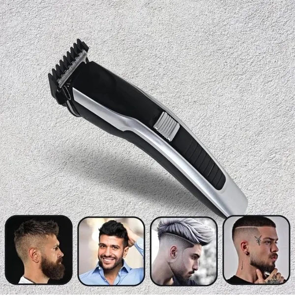 New_Htc_At_538_Trimmer_Trimmer_60_Min_Runtime_2_Length_Settings_Silver_Black