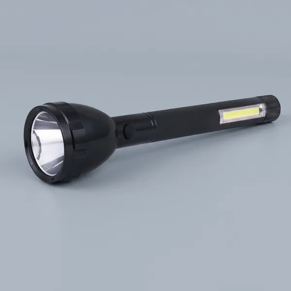 2_Mode_Powerfull_Led_Rechargeable_Long_Range_Torch_Up_To_1_Km_With_Backlight_6_Hrs