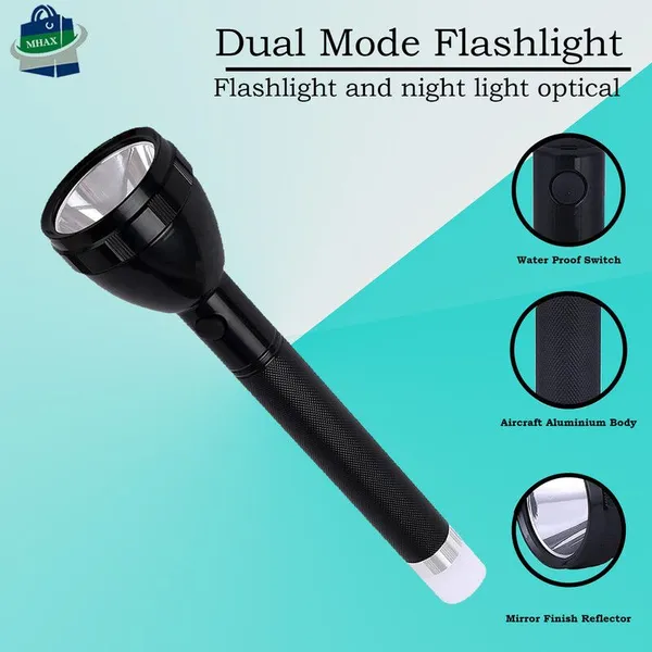 New_2_In_1_900_M_Range_Beam_4_Mode_Rechargeable_Battery_Penlight_60_W_Torch