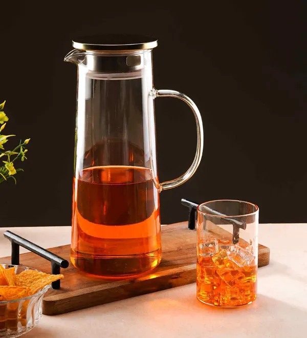 Pack_Of_2_Borosilicate_Glass_1300ml_Water_Jug_With_Handle_Juice_Beverage_Carafe_With_Stainless_Steel_Lid_Big_Glass_Iced_Tea_Pitcher_Borosilicate_1_3_Liter_Stright