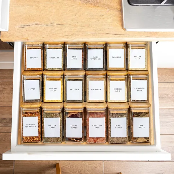 Vilon_9oz_Glass_Spice_Jars_Set_Of_12_With_Bamboo_Lids_White_Vinyl_Labels_Square_Airtight_Kitchen_Storage_Containers_For_Spices_Herbs_Seasonings