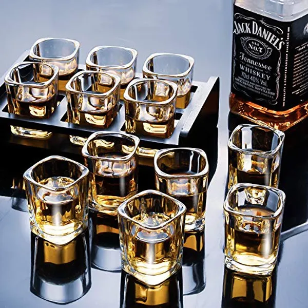 Vilon_Premium_Heavy_Base_Shot_Glass_Set_8_Crystal_Square_Shot_Glasses_For_Party_Bar_Vodka_Tequila_60_Ml_Transparent_Brown_Tray_Not_Include