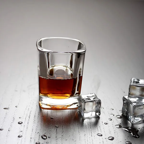 Heavy_Base_Tequila_Shot_Glass_60_Ml_Set_6_Crystal_Square_Shot_Glasses_For_Party_Bar_Vodka__Transparent_Brown_Tray_Not_Include