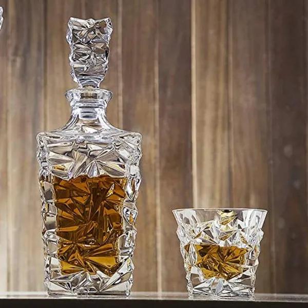 Vilon_Crystal_Clear_7_Pcs_Decanter_And_Glasses_Set_Stylish_1_Decanter_And_6_Pcs_Glass_Set_Perfect_For_Whiskey_Scotch_Wine_Vodka_Tequila_Rum