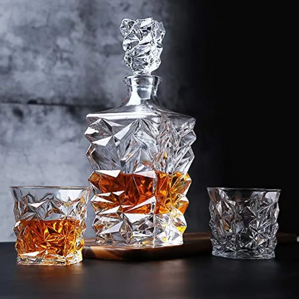 Vilon_Crystal_Clear_7_Pcs_Decanter_And_Glasses_Set_Stylish_1_Decanter_And_6_Pcs_Glass_Set_Perfect_For_Whiskey_Scotch_Wine_Vodka_Tequila_Rum