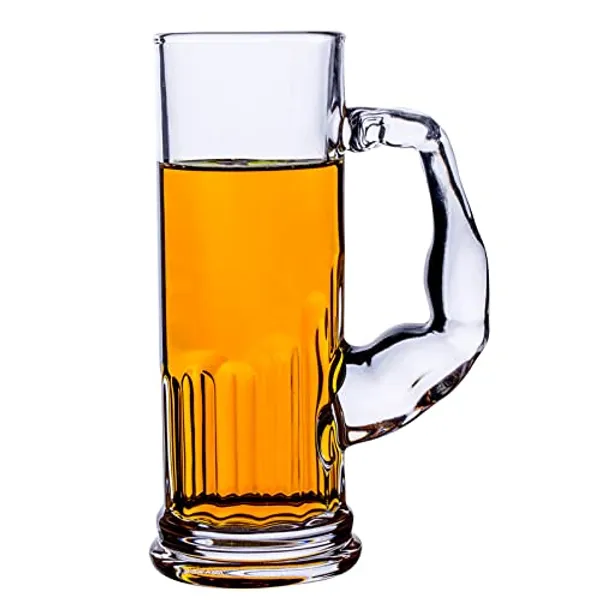 Vilon_Italian_Premium_Set_Of_1_Muscle_Beer_Mugs_600_Ml_Clear_Glass_With_Unique_Muscle_Handle_Shape_Jumbo_Size_Drinking_Mug_Ideal_Gift_For_Men