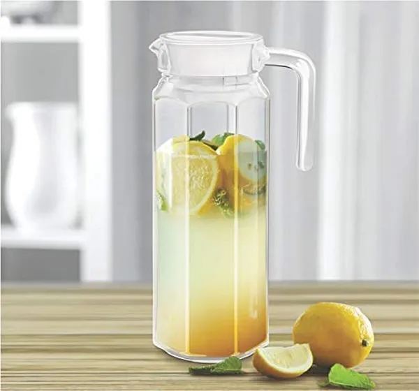 Vilon_Glass_Iced_Drink_Dispensers_With_Spout_And_Tap_Steel_Lid_Cold_Beverage_Dispenser_For_Beer_Water_Cocktails_And_More_Capacity_5_Litres_Clear_Glass_Jug