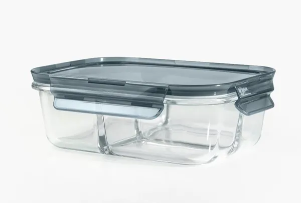 Vilon_Italian_Premium_Rectangular_Glass_Lunch_Box_With_Clamp_Plastic_Lid_Food_Storage_Container_1000ml_3_Compartment_1_Piece_Transparent