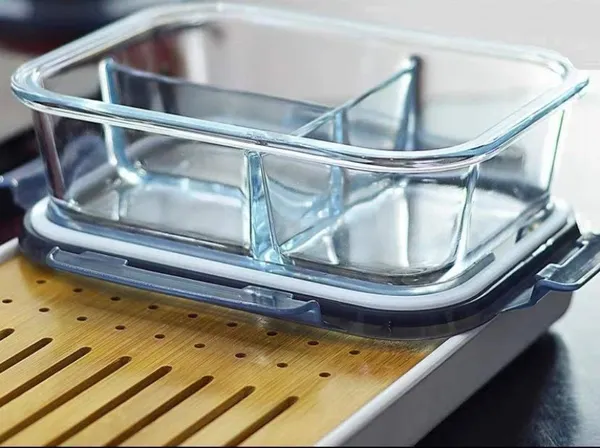 Vilon_Italian_Premium_Rectangular_Glass_Lunch_Box_With_Clamp_Plastic_Lid_Food_Storage_Container_1000ml_3_Compartment_1_Piece_Transparent