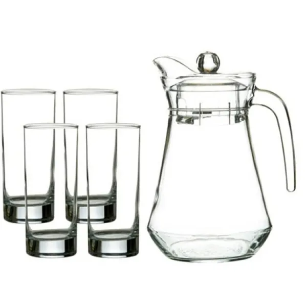 Vilon_Italian_Premium_Jug_Set_Of_1_With_Stylish_Glasses_For_Serving_Water_Juice_Cold_Drinks_And_Other_Drinking_Bavrage_6_Water_Glass_280_Ml_Jug_1100_Ml_Color_Transparent_Clear