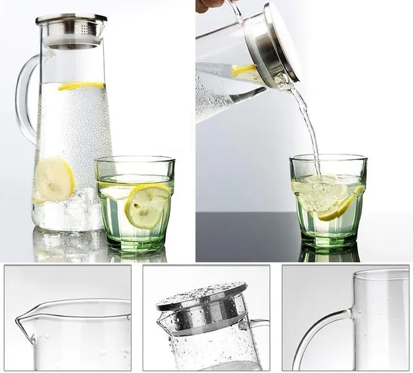 Premium_Glass_Water_Jug_1_3_Ltr_Transparent_Hot_Cold_Water_Pitcher_With_Lid_Water_Jug_Iced_Tea_Milk_And_Juice_Beverage_Carafe_Lemon_Jug_1_30_Liter_Borosilicate_Jug_1_3_Lieter