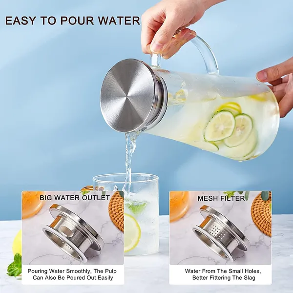 Premium_Glass_Water_Jug_1_3_Ltr_Transparent_Hot_Cold_Water_Pitcher_With_Lid_Water_Jug_Iced_Tea_Milk_And_Juice_Beverage_Carafe_Lemon_Jug_1_30_Liter_Borosilicate_Jug_1_3_Lieter
