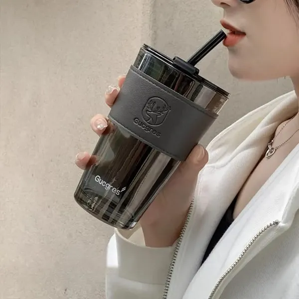 Travel_Sipper_Tumbler_Black_Mug_With_Straw_And_Lid_400ml_Tea_And_Coffee_Cup_Fruit_Juice_And_Milk_Glass_Pack_Of_1_Sipper_1