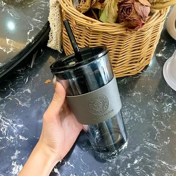 Travel_Sipper_Tumbler_Black_Mug_With_Straw_And_Lid_400ml_Tea_And_Coffee_Cup_Fruit_Juice_And_Milk_Glass_Pack_Of_1_Sipper_1