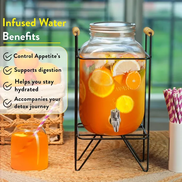 Vilon_5l_Glass_Water_Dispenser_With_Stand_Airtight_Lid_Includes_2_Mason_Jars_For_Detox_Water_Juice_Or_Beer_Perfect_For_Countertop_Tabletop_Use_Holds_5000ml_Each_Ideal_For_Infusing_Flavors