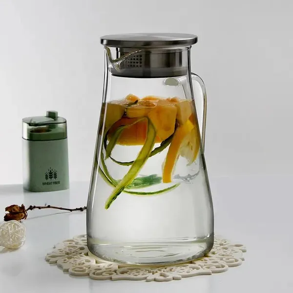 Pack_Of_2_Borosilicate_Glass_1800ml_1_8_Litre_Water_Jug_With_Handle_Juice_Beverage_Carafe_With_Stainless_Steel_Lid_Big_Glass_Iced_Tea_Pitcher