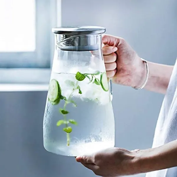Pack_Of_2_Borosilicate_Glass_1800ml_1_8_Litre_Water_Jug_With_Handle_Juice_Beverage_Carafe_With_Stainless_Steel_Lid_Big_Glass_Iced_Tea_Pitcher