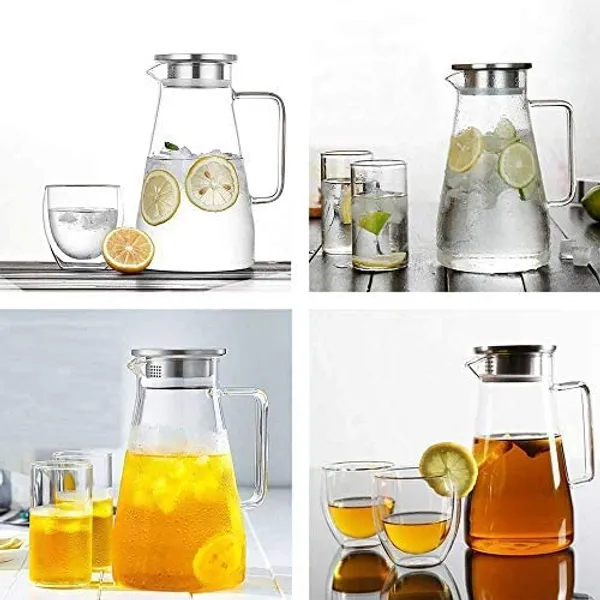 Pack_Of_2_Borosilicate_Glass_1800ml_1_8_Litre_Water_Jug_With_Handle_Juice_Beverage_Carafe_With_Stainless_Steel_Lid_Big_Glass_Iced_Tea_Pitcher
