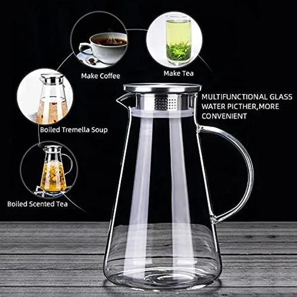 Pack_Of_2_Borosilicate_Glass_1800ml_1_8_Litre_Water_Jug_With_Handle_Juice_Beverage_Carafe_With_Stainless_Steel_Lid_Big_Glass_Iced_Tea_Pitcher