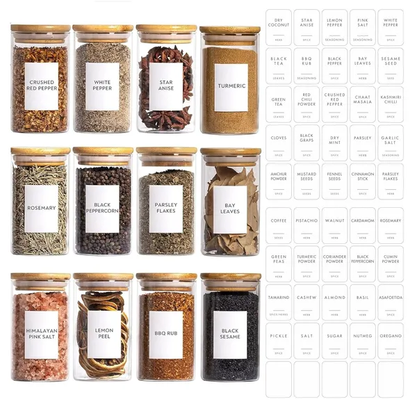 Vilon_9oz_270ml_12pack_Spice_Jars_With_Minimalist_Spice_Labels_Round_Jars_With_Bamboo_Lids_Premium_Labels_Storage_Container_Canisters_Transparent