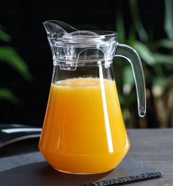 Vilon_1300ml_Glass_Water_Jug_With_Plastic_Lid_Handle_Beverage_Carafe_For_Home_Office_Etc_Pitcher_For_Serve_Water_Milk_Juice_Beverage_Chaas_Cocktail_1300ml_Duck_Jug