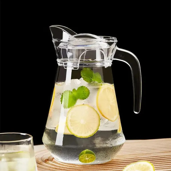 Vilon_1300ml_Glass_Water_Jug_With_Plastic_Lid_Handle_Beverage_Carafe_For_Home_Office_Etc_Pitcher_For_Serve_Water_Milk_Juice_Beverage_Chaas_Cocktail_1300ml_Duck_Jug