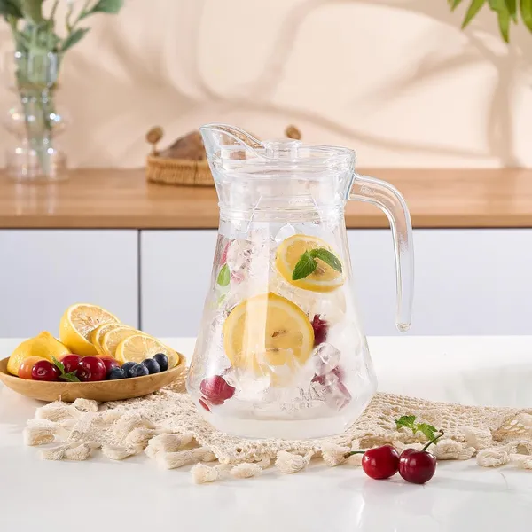 Vilon_1300ml_Glass_Water_Jug_With_Plastic_Lid_Handle_Beverage_Carafe_For_Home_Office_Etc_Pitcher_For_Serve_Water_Milk_Juice_Beverage_Chaas_Cocktail_1300ml_Duck_Jug