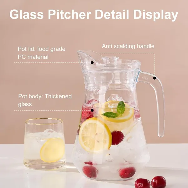 Vilon_1300ml_Glass_Water_Jug_With_Plastic_Lid_Handle_Beverage_Carafe_For_Home_Office_Etc_Pitcher_For_Serve_Water_Milk_Juice_Beverage_Chaas_Cocktail_1300ml_Duck_Jug