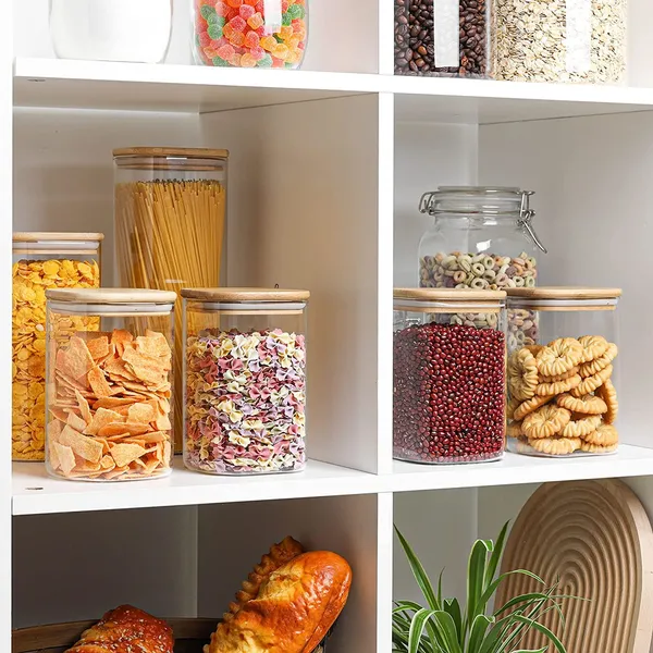 950ml_Glass_Jars_With_Bamboo_Lids_Square_Airtight_Spice_Storage_Containers_For_Kitchen_Pantry_Herbs_Set_Of_12