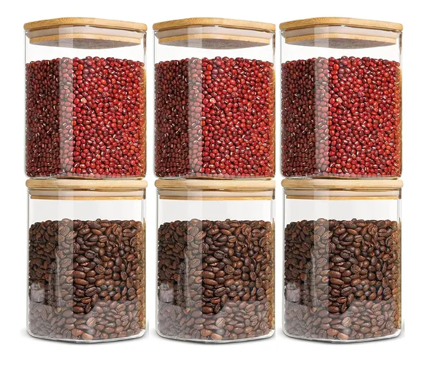 950ml_Glass_Jars_With_Bamboo_Lids_Square_Airtight_Spice_Storage_Containers_For_Kitchen_Pantry_Herbs_Set_Of_12